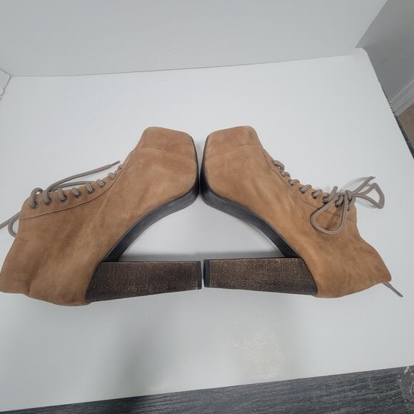 Jeffrey Campbell Havana Last 6.5M Lita Platform Heels Ankle Suede Boots - Picture 6 of 15